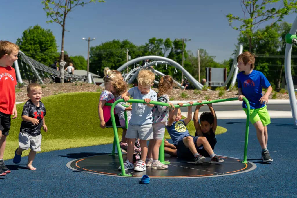 Another view of Aspen Seemann Memorial Park in Spirit Lake