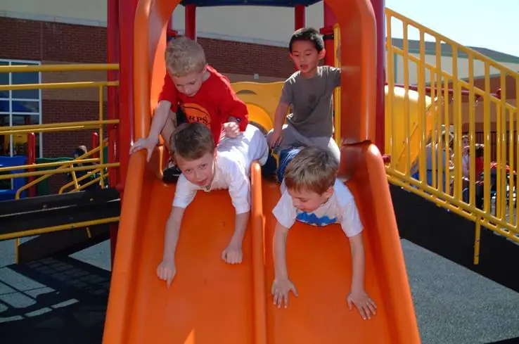Rendering-style image from Delaware's Can-Do playground materials showing inclusive playground equipment and elevated play elements.