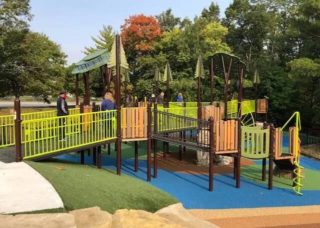 Play structure at Ames Miracle Playground