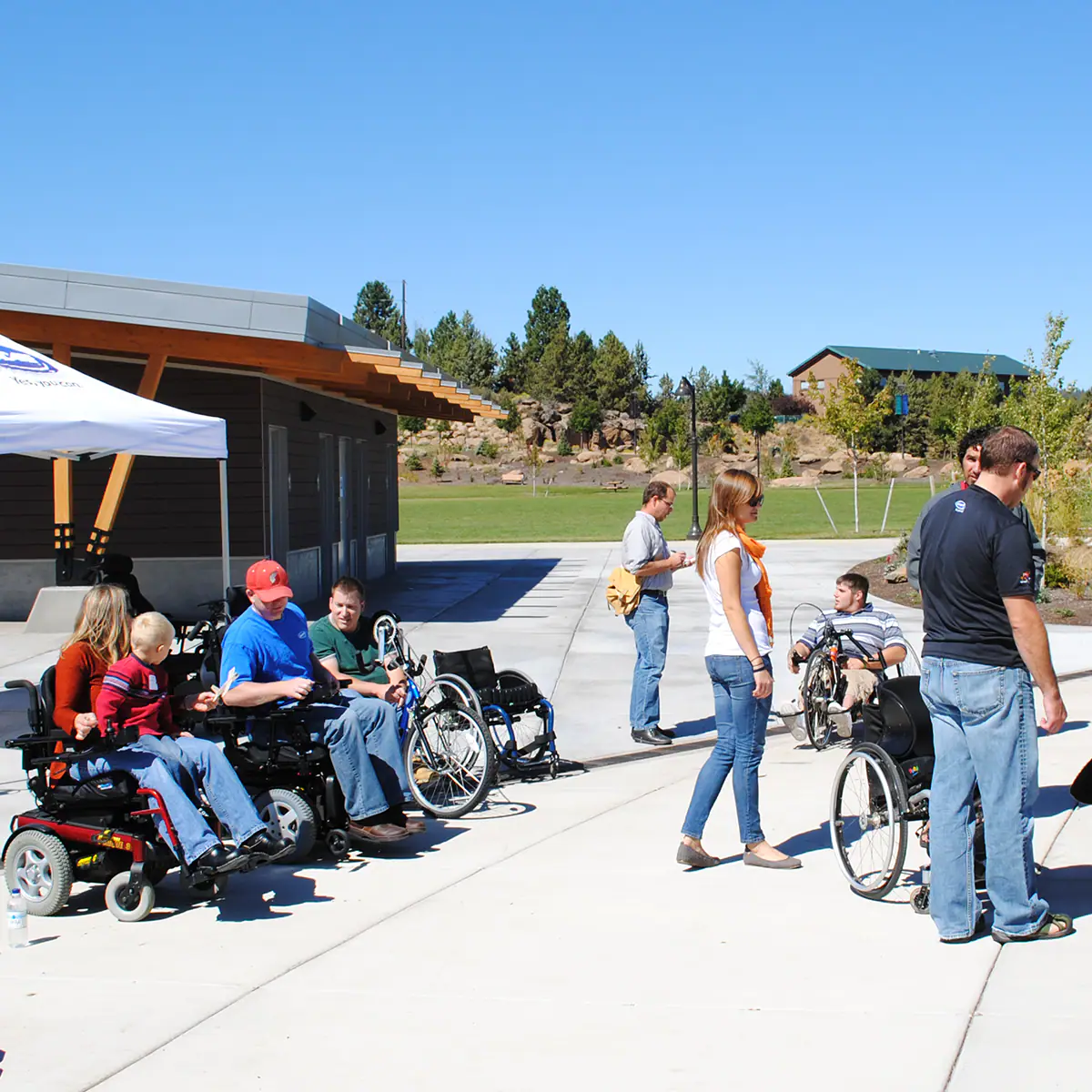 Inclusive recreation image from Bend Parks accessibility page