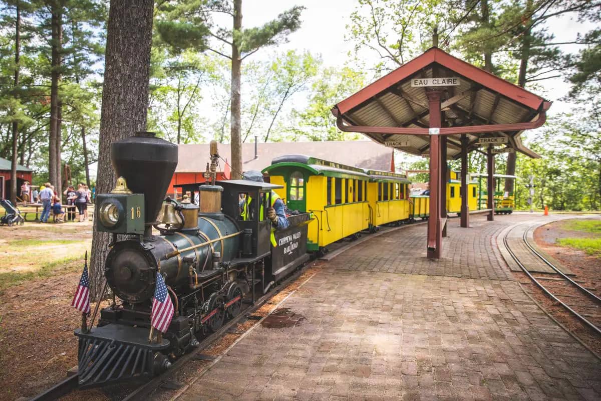 Train attraction in Carson Park.