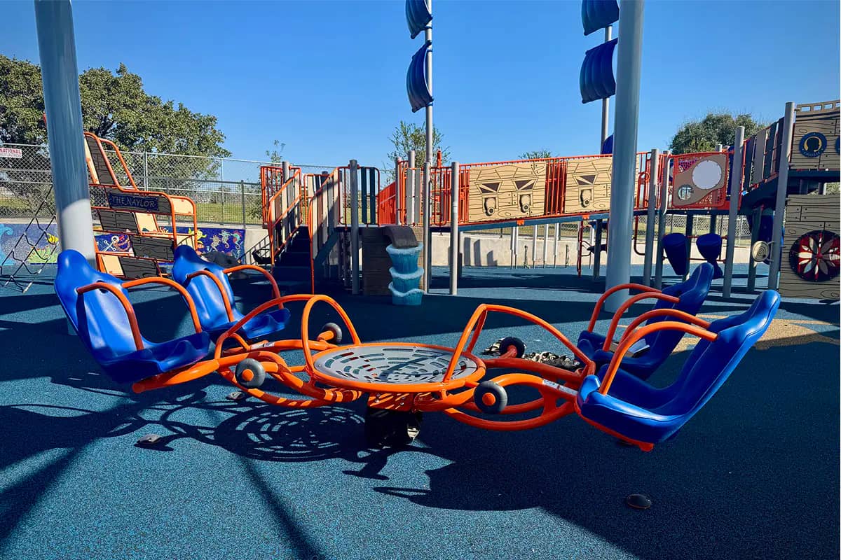 Accessible ride element at Mitchell's Landing