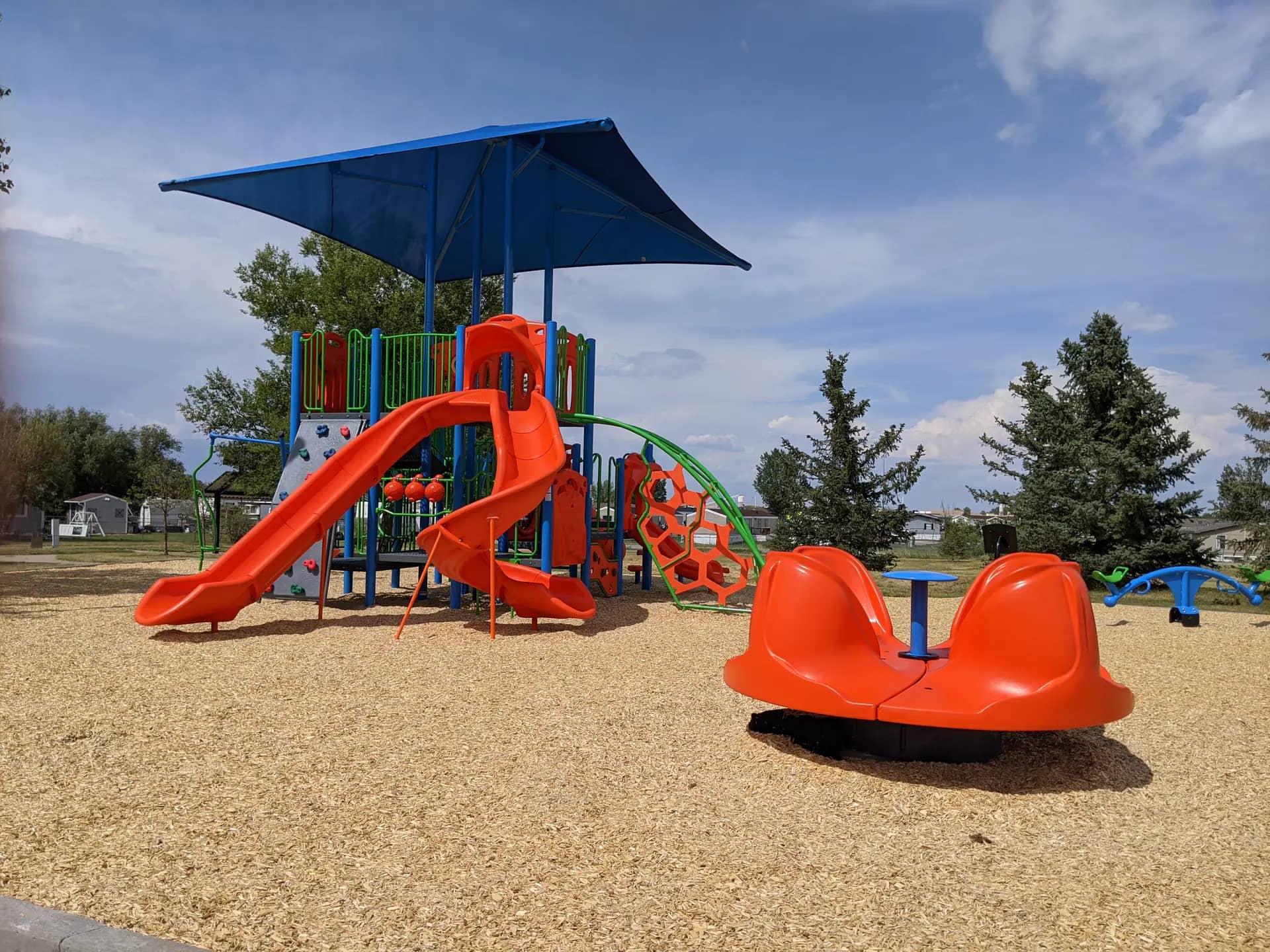 Inclusive playground feature at Sierra Glen Park in Gillette