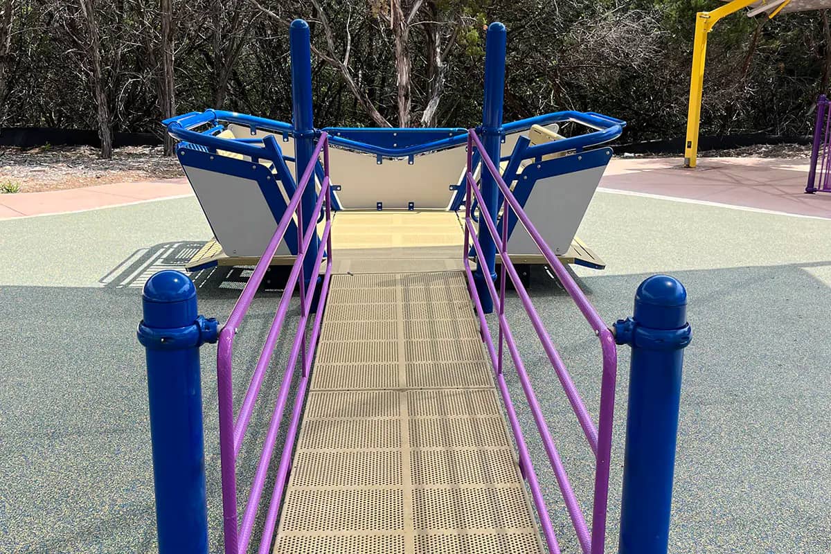 Playground equipment at Dan Markson Park