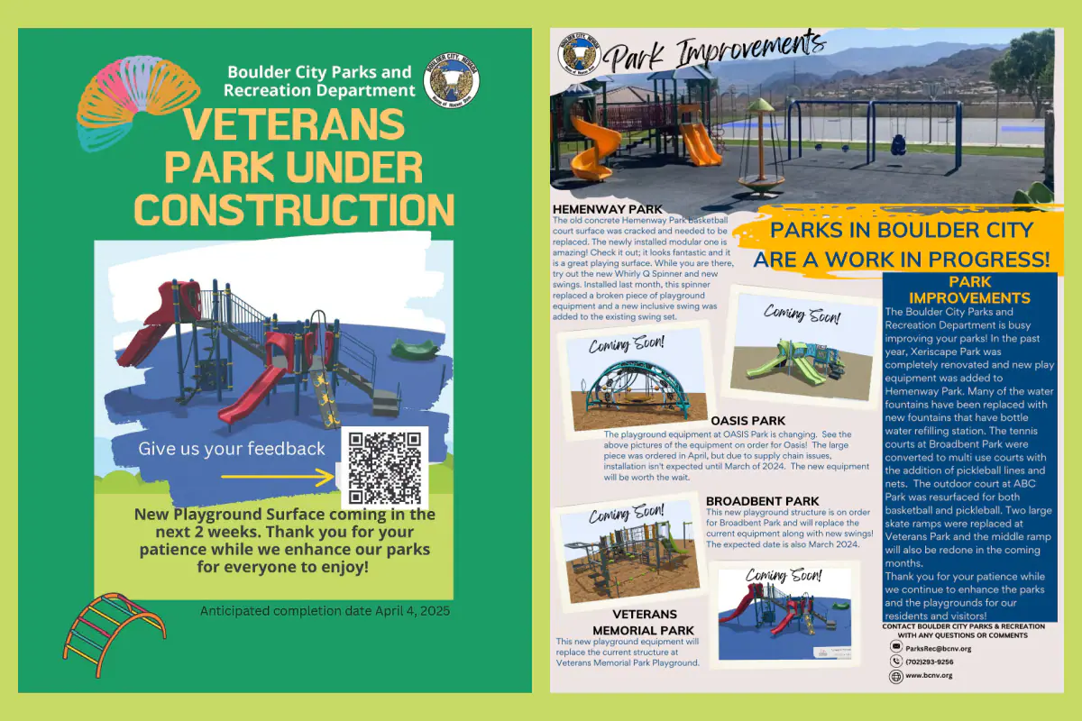 Boulder City parks flyer detail