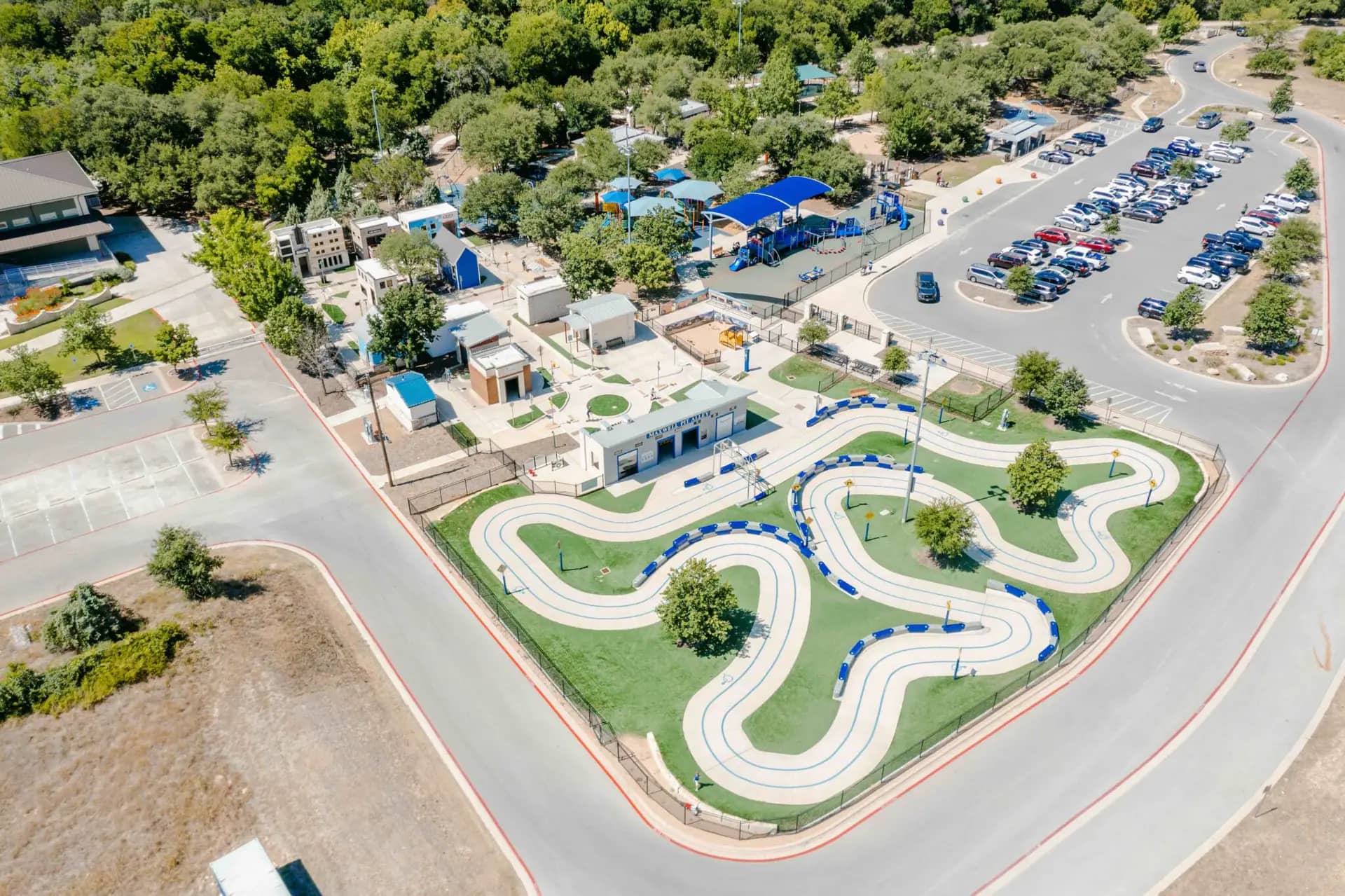 Drone photo of Play for All Abilities Park within Rabb Park