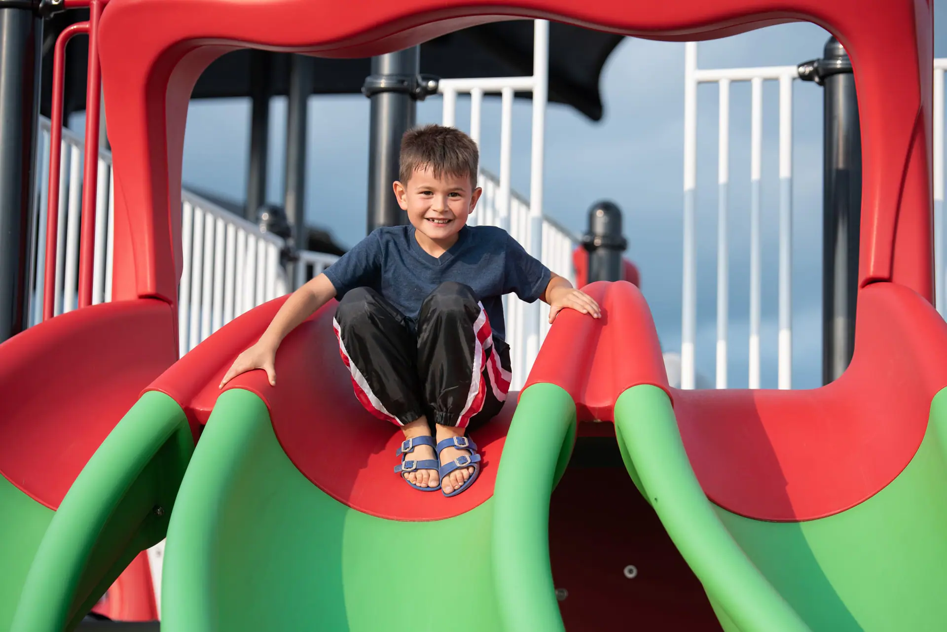 Accessible playground activity area at Pocono Raceway