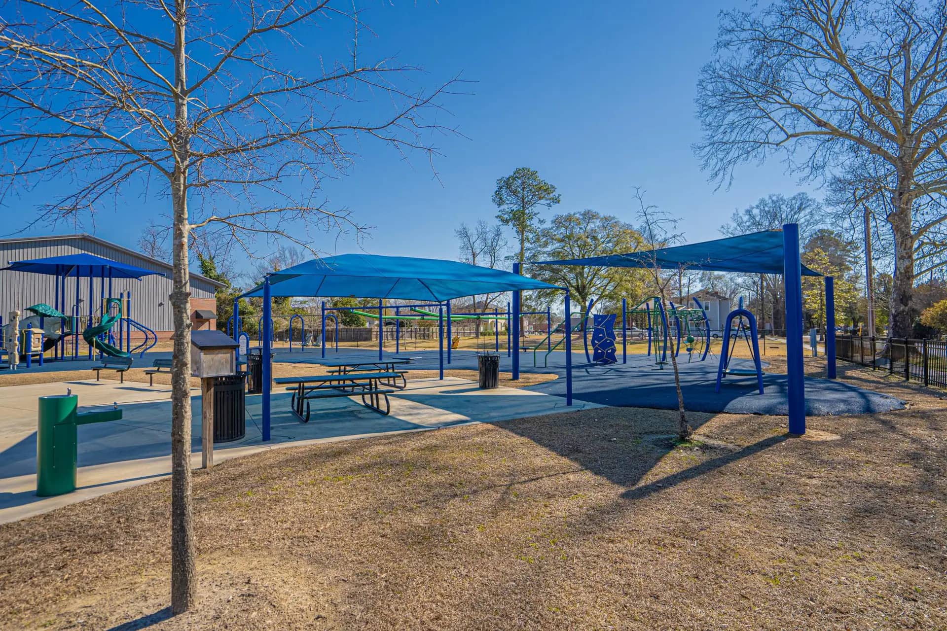 Inclusive playground equipment at BK's Playground in Florence