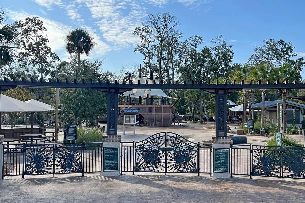 Entrance to the Adventure Playground at Lowcountry Celebration Park