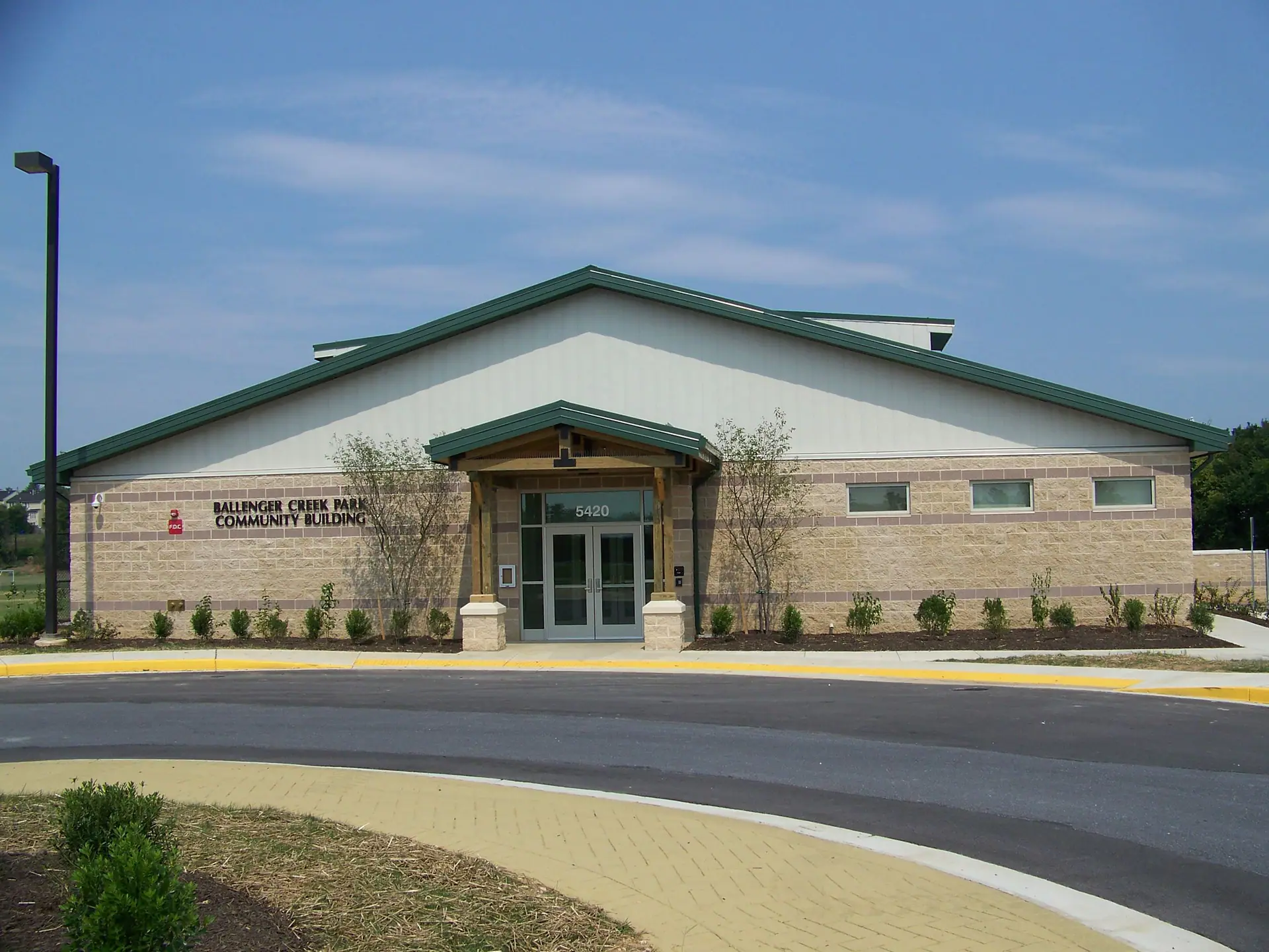 Community building at Ballenger Creek Park