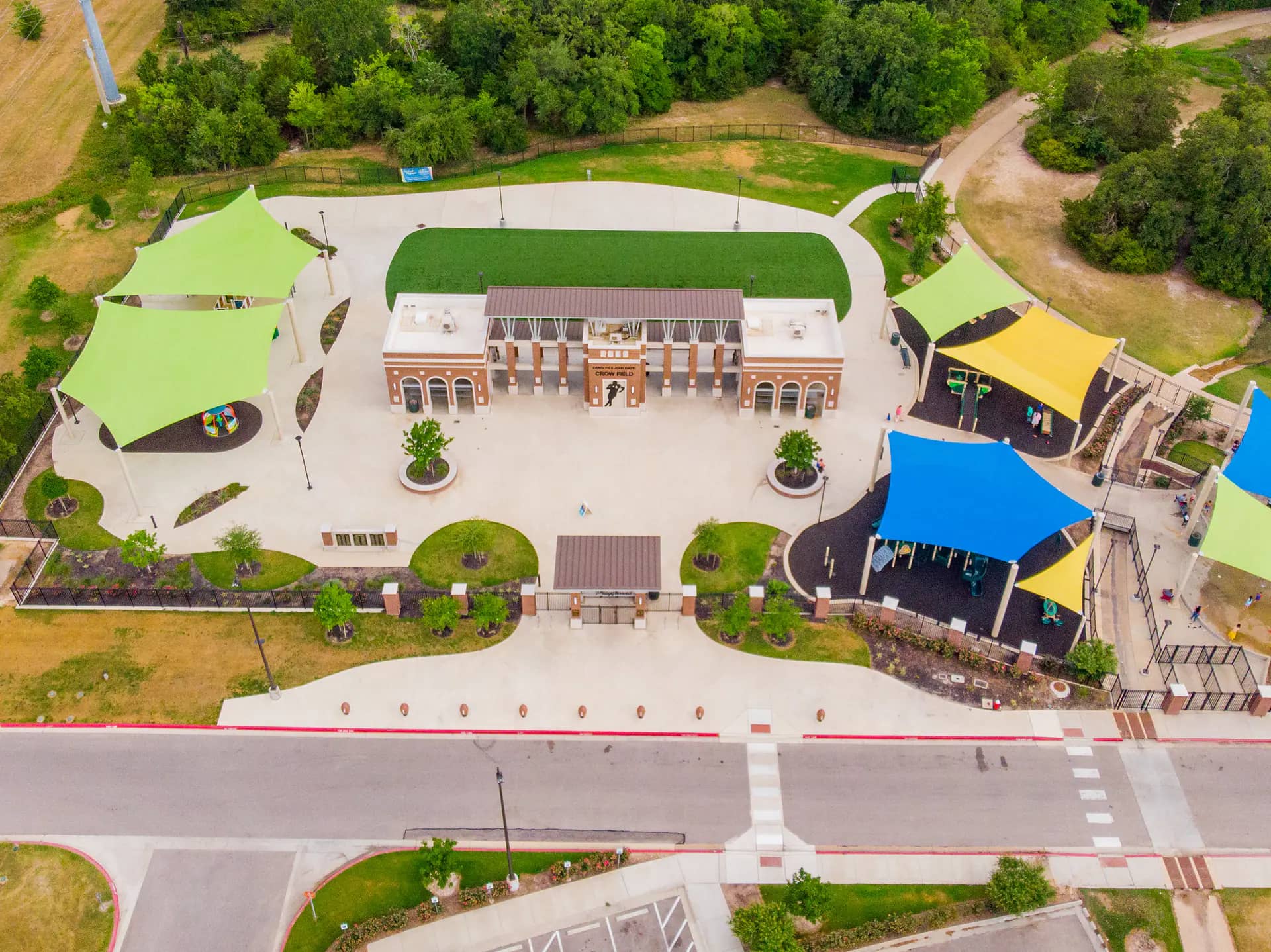 Inclusive playground space at Fun for All Playground