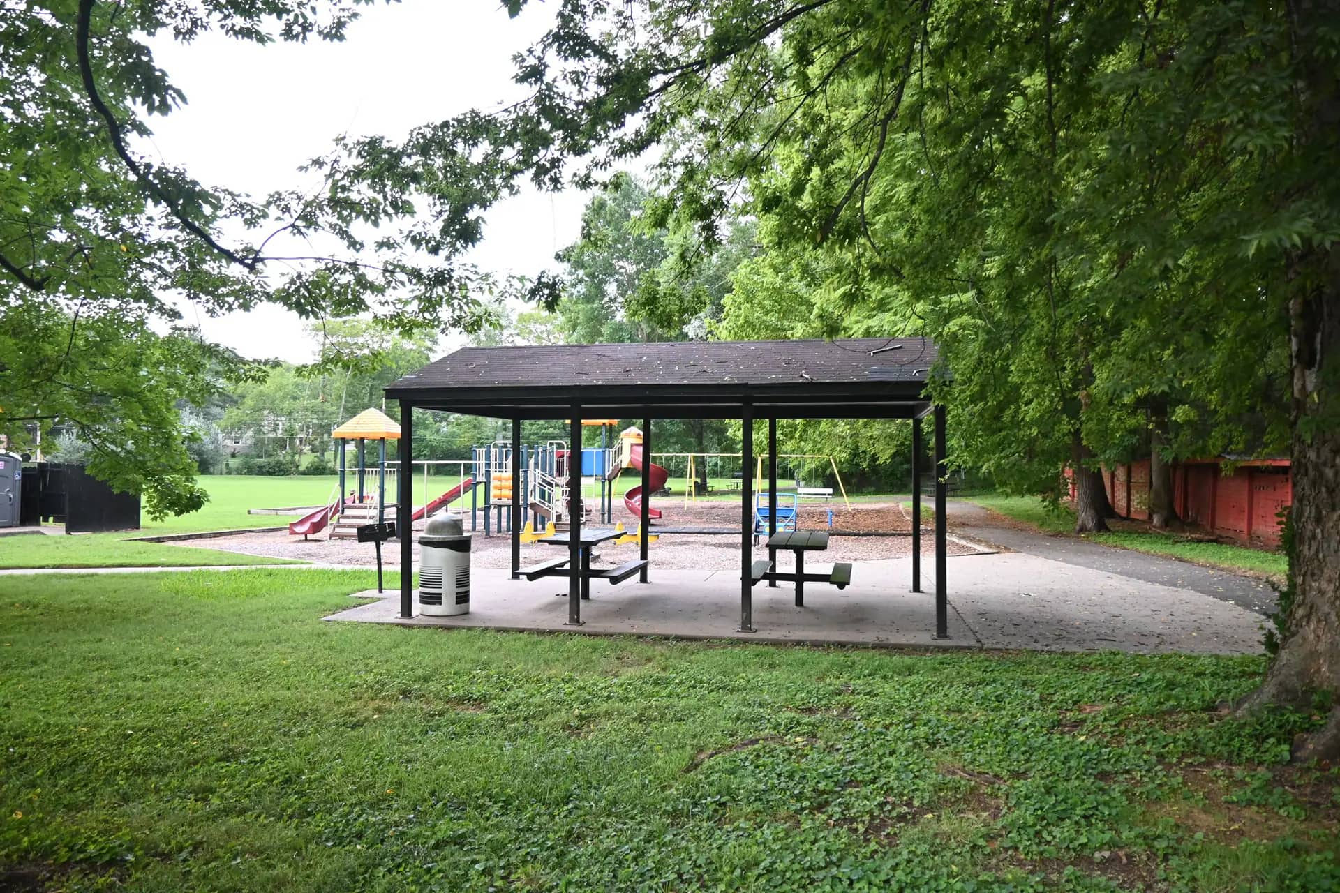 Pavilion area at Coy Lacy Park in Clarksville