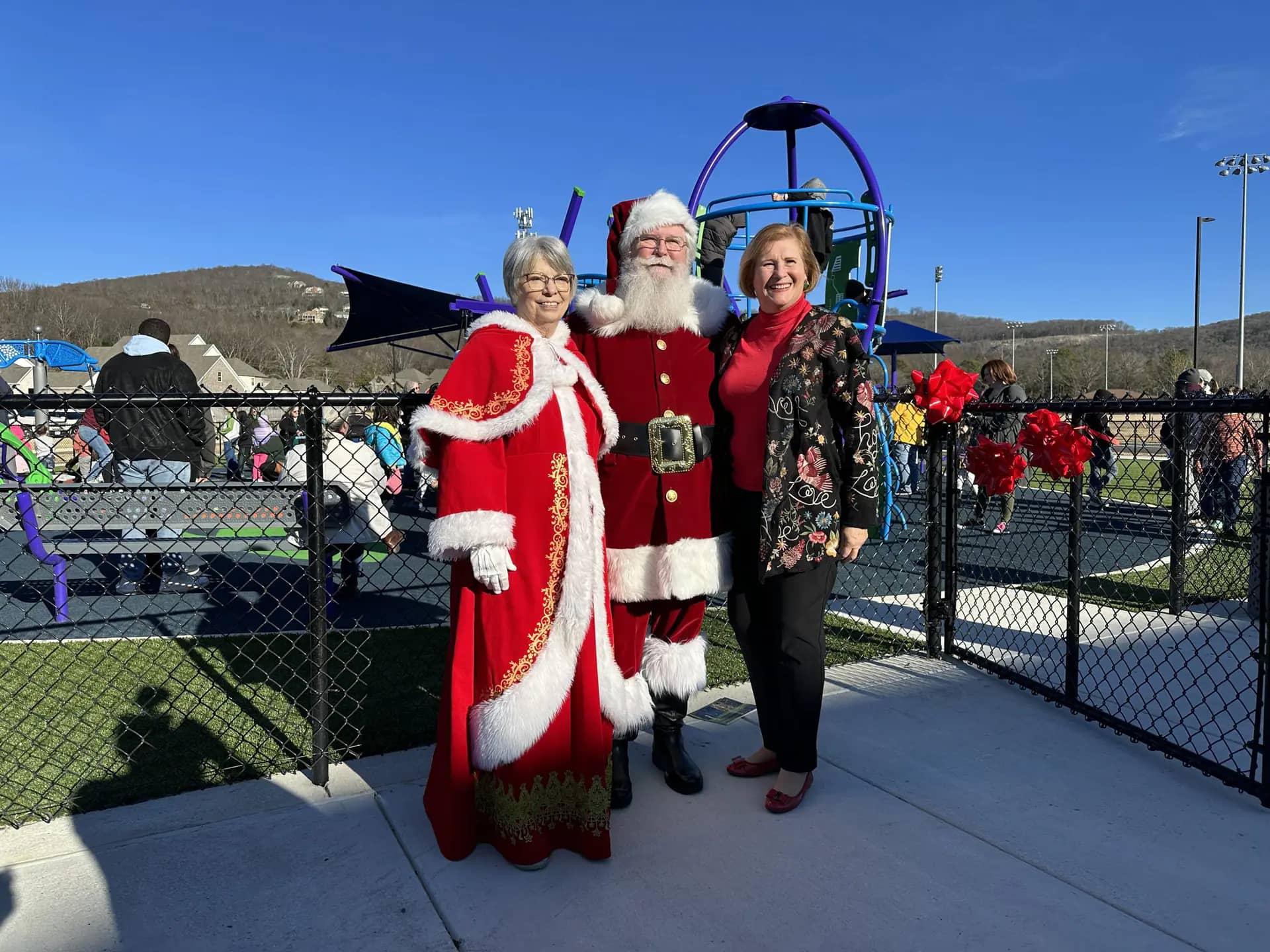 Ribbon-cutting at Sandra Moon Community Complex Playground