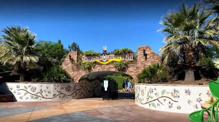 Thunder Junction park play structures and themed features