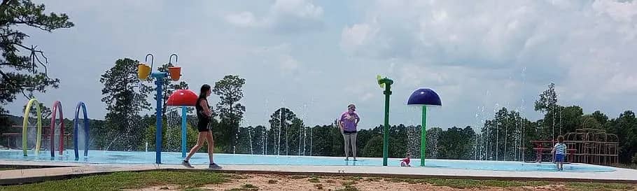 Splash pad at Leesville Municipal Park