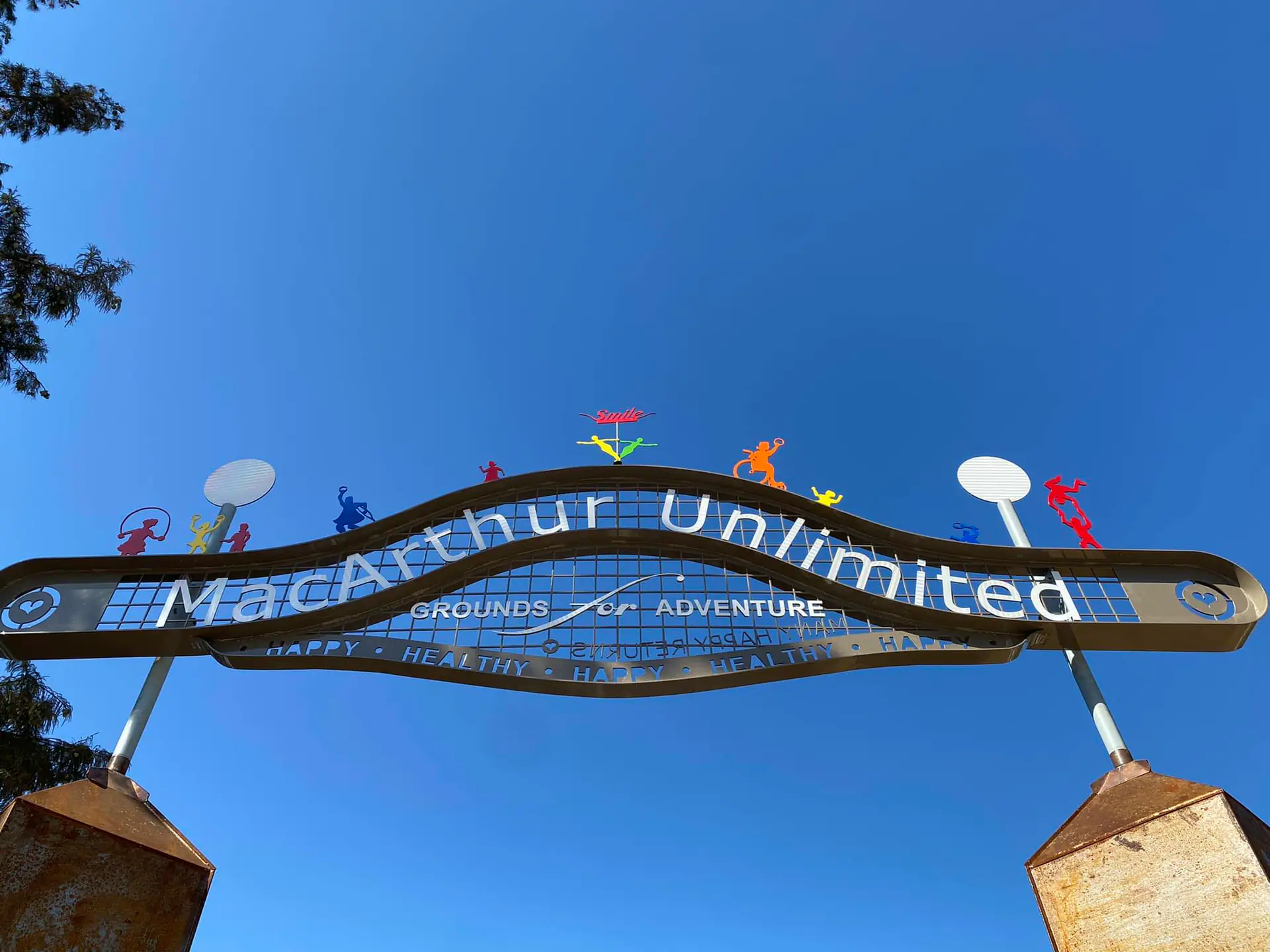 Inclusive play structure at MacArthur Unlimited Playground in Little Rock