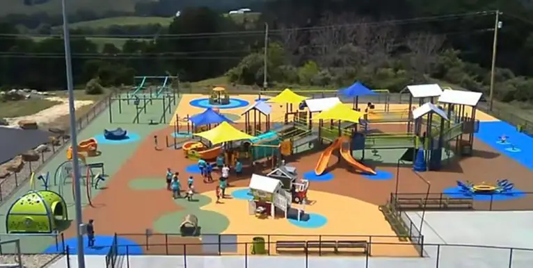 Inclusive playground at Mylan Park in Morgantown