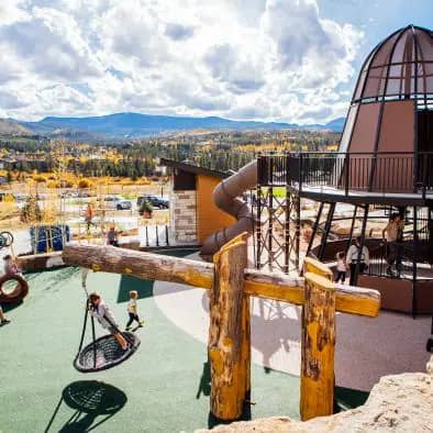 Accessible playground setting at Idlewild Park