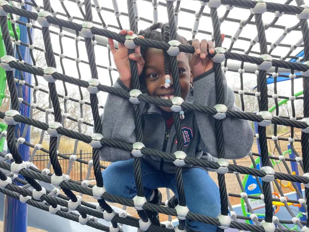 Inclusive play equipment at Holding Park