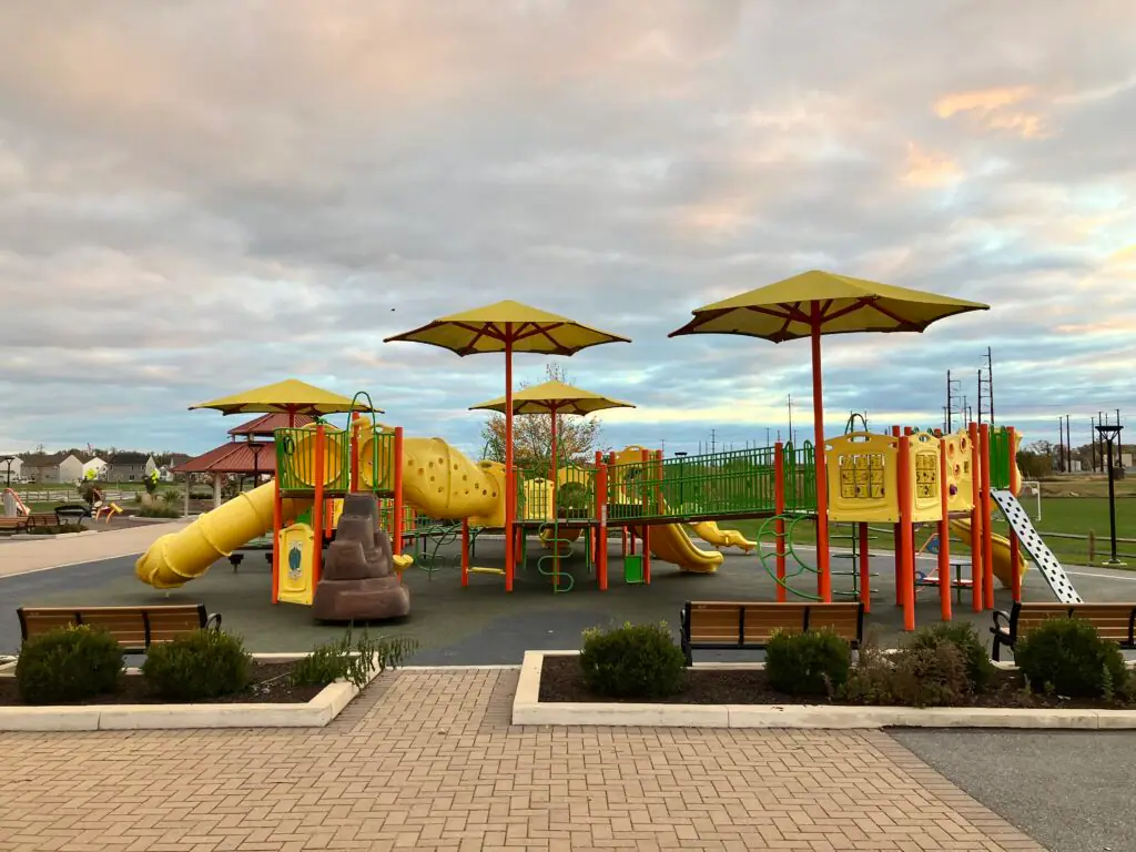 Accessible play area at Winding Hill Park