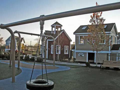Play area with accessible routes at Preston's H.O.P.E.