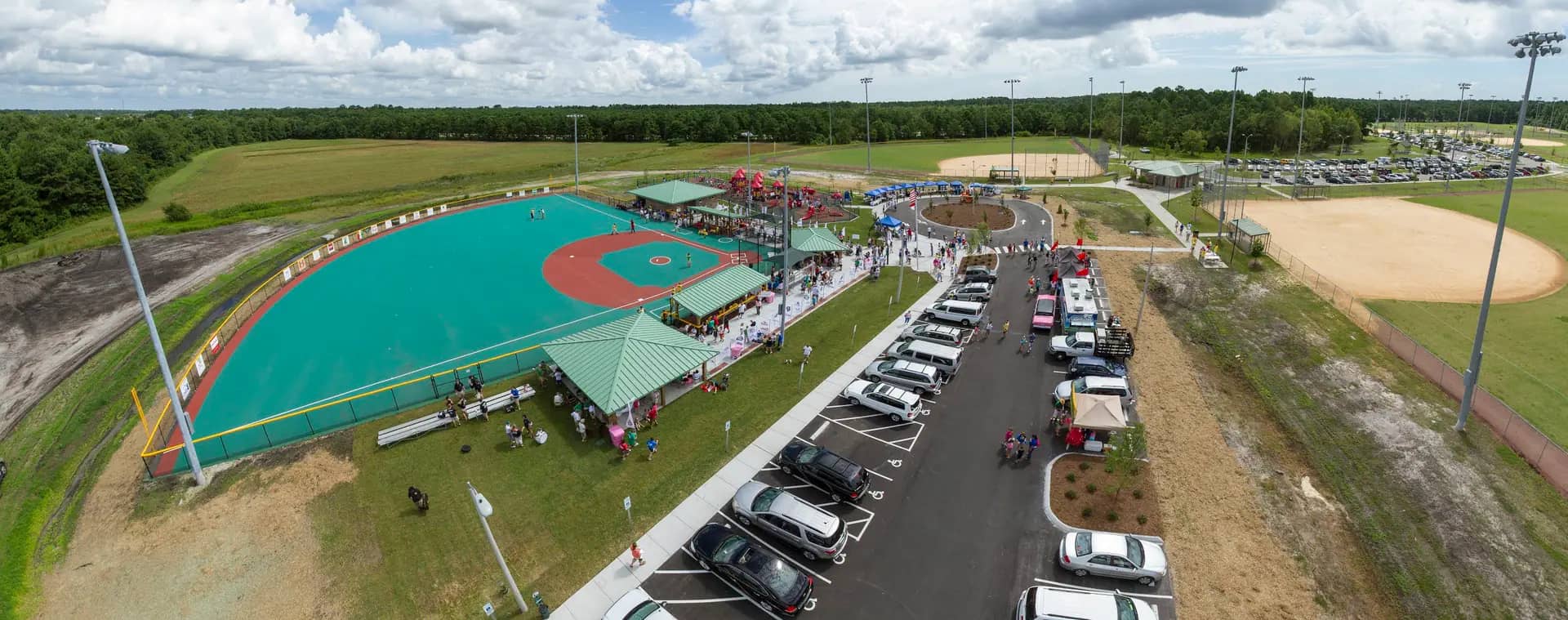 Aerial view of Olsen Park in Wilmington