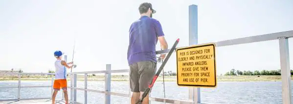 Fishing pier at Devils Lake