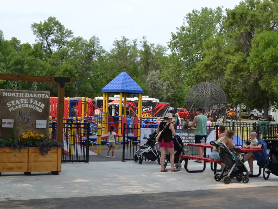 Inclusive playground at the North Dakota State Fairgrounds in Minot