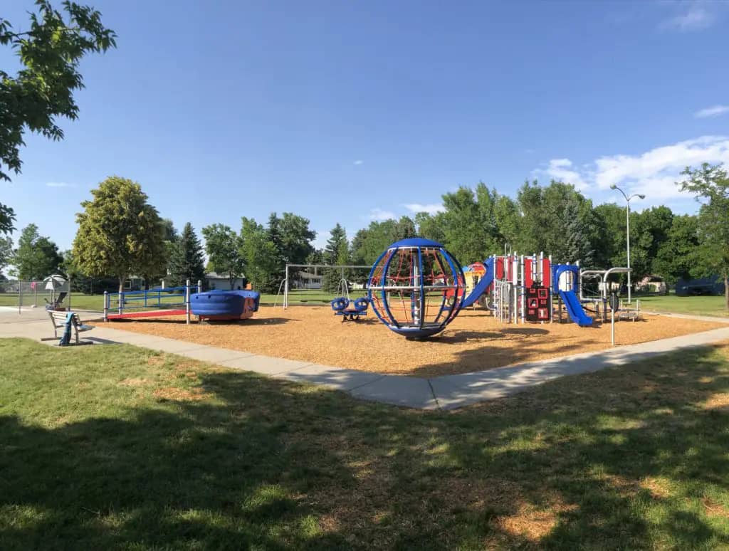 Hawthorne Park playground in Billings
